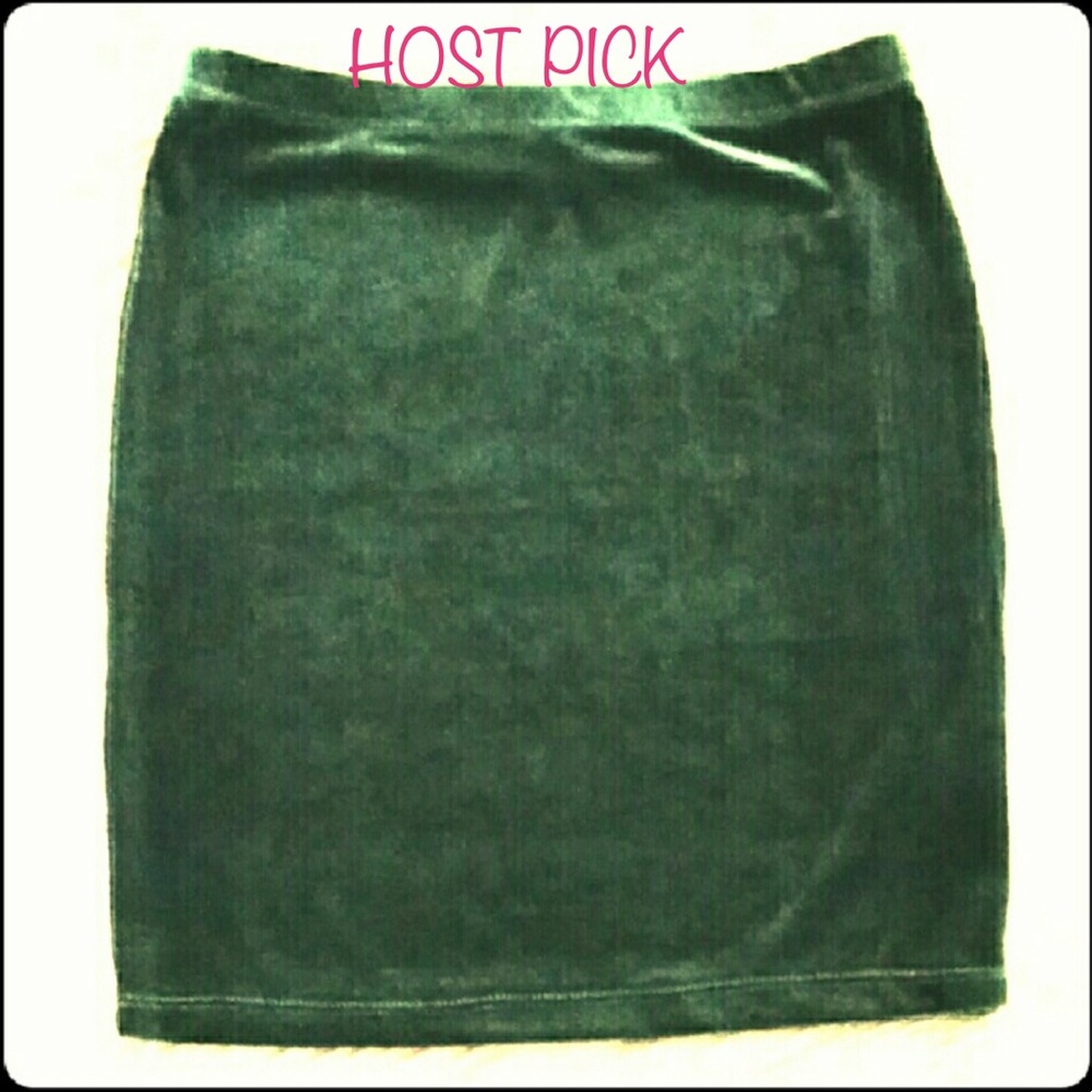Velour skirt